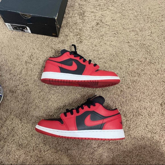2020 Air Jordan 1 Low \'Reverse Bred\' SIZE 7Y main image 7